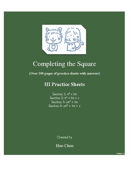practice worksheet completing the square