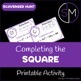 Completing the Square - Scavenger Hunt