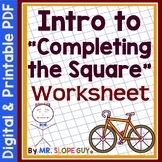 Completing the Square Worksheet