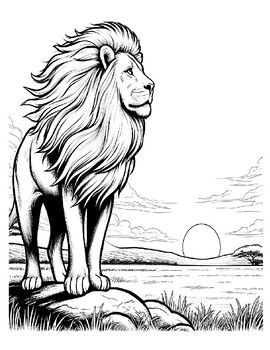 Preview of Complex Animal Coloring Pages | 4 Printable Worksheets