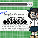 Complex Consonant Word Sorts {Editable}