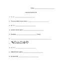 Complex Following Directions Worksheet