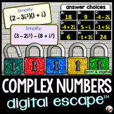 Complex Number Operations Digital Math Escape Room Activity