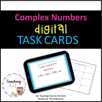 Preview of Complex Numbers Digital Task Cards
