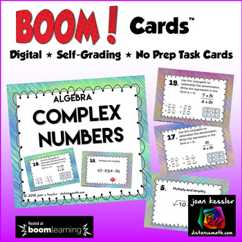 Preview of Complex Numbers End of Unit BOOM Cards Digital 