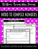 Complex Numbers Introduction Notes for Algebra, Precalculu
