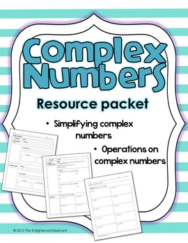 Preview of Complex Numbers Resource Packet
