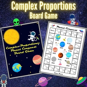 Preview of Complex Proportions Board Game: 7th/8th/9th Grade Math Activity