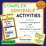 Complex Sentence Exercises- Flipbooks!