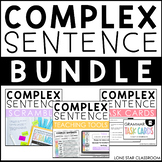 Complex Sentence BUNDLE - Task Cards, Foldable, Slideshow,