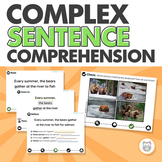 Complex Sentence Comprehension | Digital and Printable | S