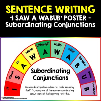conjunctions subordinating wabub