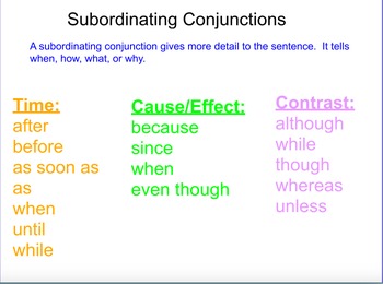 Preview of Complex Sentences