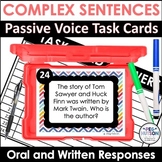 Complex Sentences: Passive Voice Task Cards for Speech Therapy