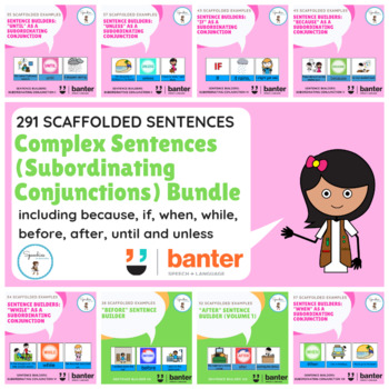 Preview of Complex Sentences (Subordinating Conjunctions) Bundle