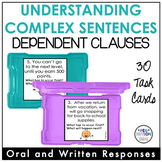 Complex Sentences Task Cards