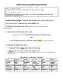 Complex Sentences Worksheet (Subordinating Conjunctions)