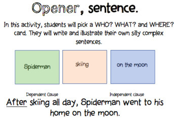 Complex Sentences with AAAWWUBBIS words! using WHO? WHAT ...