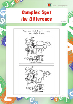 Preview of Spot the Difference 2 (Visual Perception Worksheets)