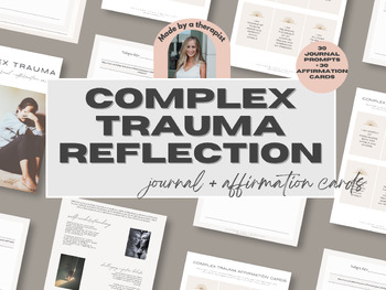 Preview of Complex Trauma Reflection: Printable Journal and Affirmation Cards