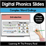 Complex Word Ending Phonics Slides | Final /K/, -TCH/-CH, 