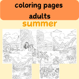 End of year cute summer coloring pages for adults .