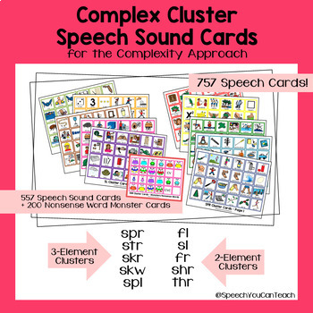 Preview of Complexity Approach Speech Sound Cards + Nonsense Words (SYCT)