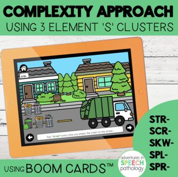 Preview of Complexity Approach for 3 Element "S" Clusters  | Boom Cards™