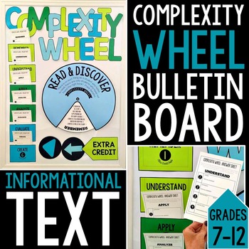 Preview of Complexity Wheel Interactive Bulletin Board for INFORMATIONAL TEXT