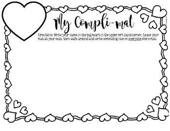 Preview of Compliment Compli-mat