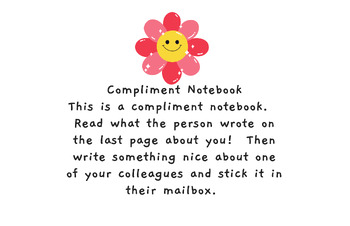 Preview of Compliment Notebook Front Cover Flower