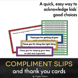 Compliment Slips/Thank You Cards: an easy way to acknowled