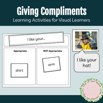 Preview of Compliments: A Social Skills Activity for Visual Learners