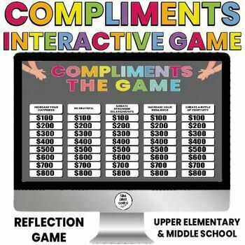 Preview of Compliments Game | Reflections | Giving and Receiving | Digital | SET 1