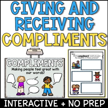 Preview of Compliments Lesson Plan NO PREP