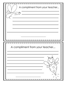 Compliments for Classmates Poster and Post Card Set by Designz by Denise