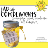Compliments in a Jar End of the Year Student Gift from Teacher