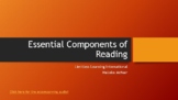 Components of Reading Professional Development