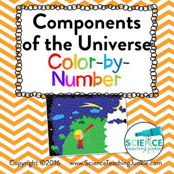Preview of Components of the Universe Color-by-Number (TEKS 8.8A)