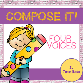 Preview of Compose It! Four Voices {PRINTABLE-A Wise Old Owl Composition Activity}