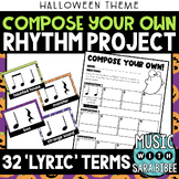 Compose Your Own! Music Rhythm Composition Project {Hallow