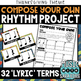 Compose Your Own! Music Rhythm Composition Project {Thanks