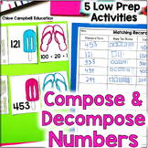 Compose and Decompose Numbers - Numbers to 100 Math Center
