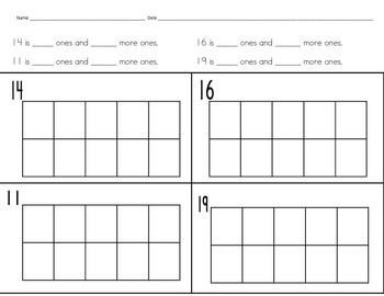 Compose and decompose numbers from 11 to 19 by Common Core and More VA ...