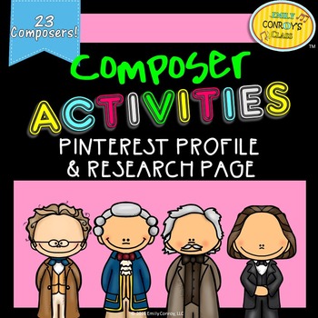 Preview of Composer Research (Pinterest profiles and research pages)