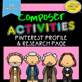 Composer Research (Pinterest profiles and research pages)