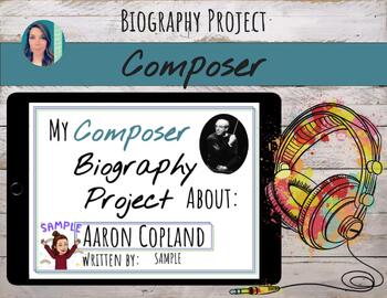 Preview of Composer Biography Project | Google Slides | Digital & Printed
