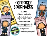 Composer Bookmarks BUNDLE | Distance Learning