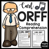 Composer Carl Orff Biography Reading Comprehension Workshe