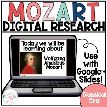 Preview of Composer Digital Research Project | Mozart | Music Distance Learning